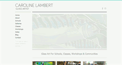 Desktop Screenshot of carolinelambertglass.com